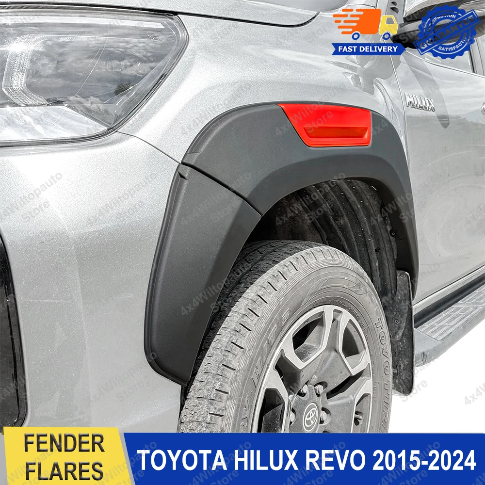 

Wheel Arch For Toyota Hilux Revo Rocco ROGUE 2015-2023 RED Style Fender Flares 4X4 Mudguards Car Accessories