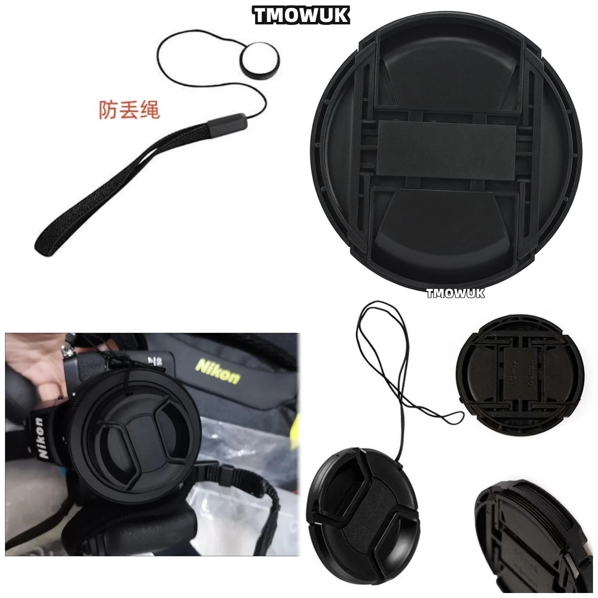 

For Leica M10 Monochrom M11 T SL R7 R8 R9 S (Typ 007) X - U Q2 Monochrom Camera Lens Cap Protective Cover Center Pinch Snap-on 4