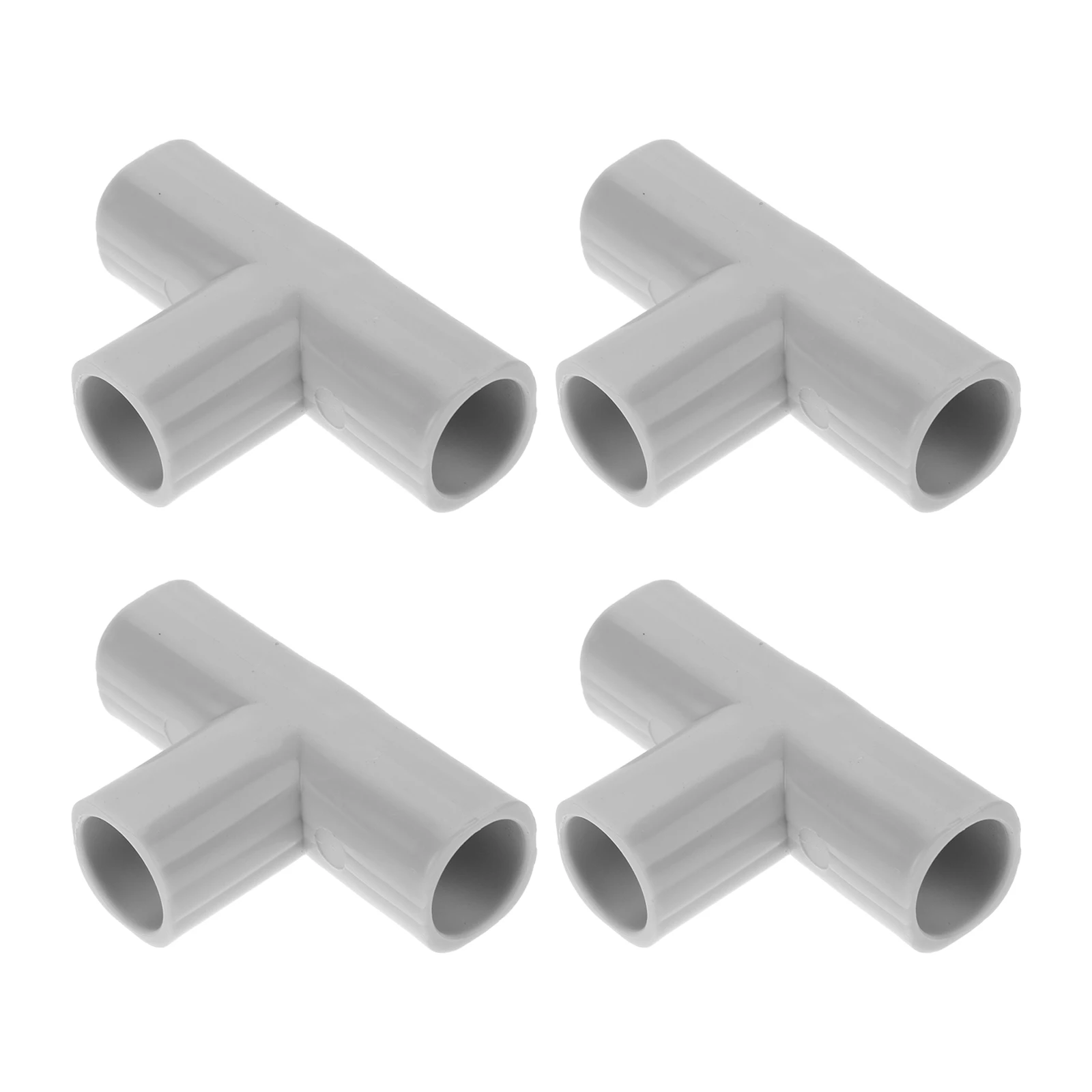 

4 Pcs Fence Accessories Durable Steel Pipe Fittings Baby Safety PVC Connectors T-Shaped Elbow Adapter Balcony Living