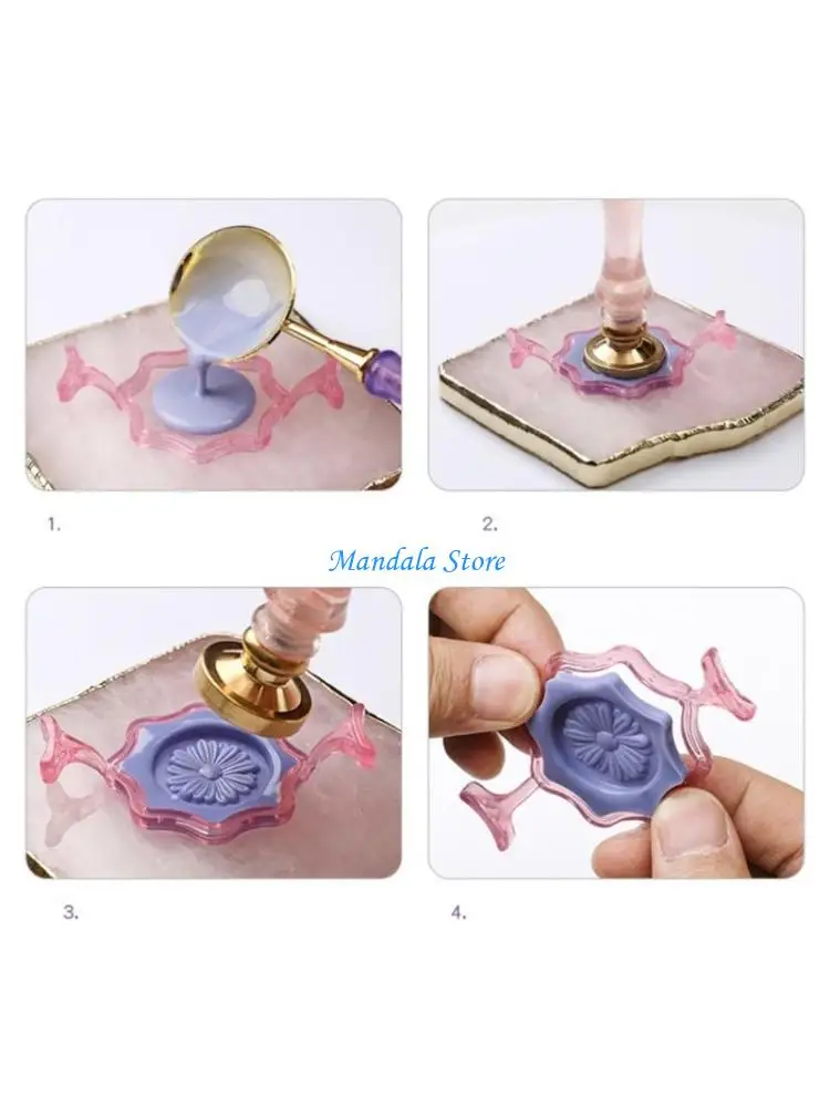 

U2JC 1 шт., формы для сургучной печати из смолы для 1 дюйма, штампы с сургучной печатью включают в себя круглые формы в форме в