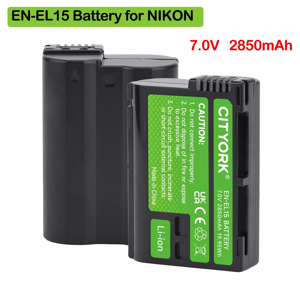2850Mah EN-EL15 En …