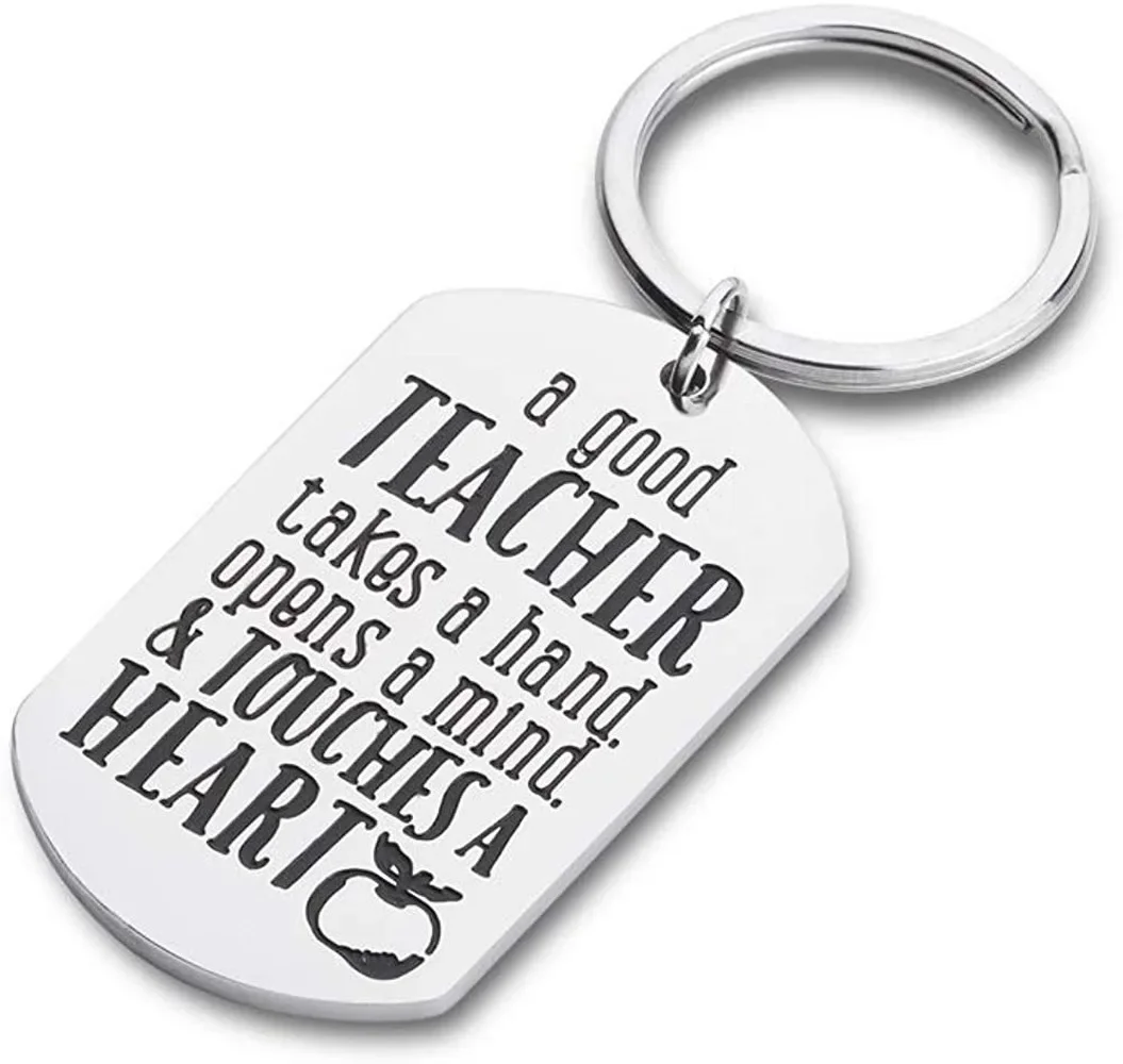 Teacher Graduation Gifts Keychain for Women Men Thank You Gifts- End of Year from Student Kids Child Birthday Keyring Pendant
