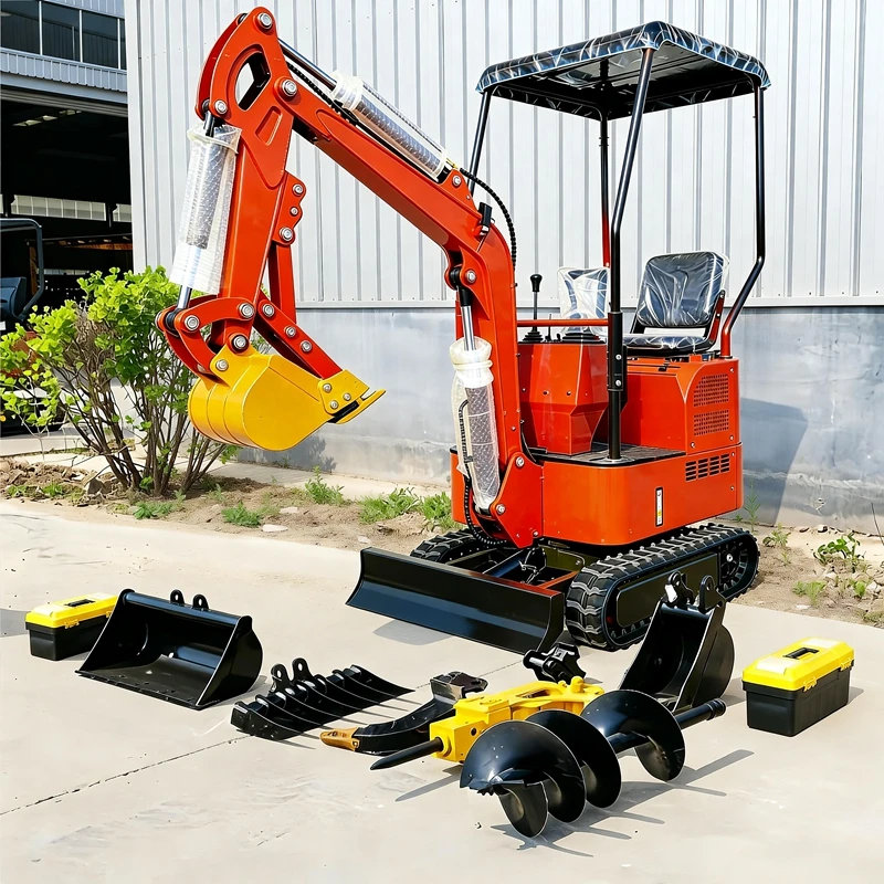 

0.8Ton mini excavator kubota engine Epa/Euro 5 Europe Construction Multifunctional mini diesel excavator digger tools