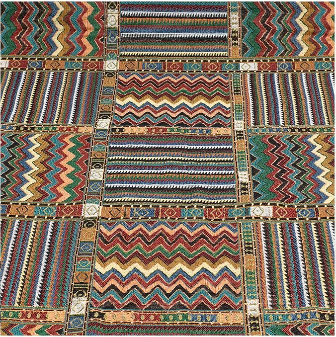 Bohemian Ethnic Jacquard Fabric Shirt Coat Skirt Fabric Pillow Sofa Cover Towel Tablecloth Decorative Cloth Half Yards