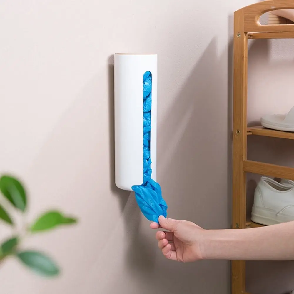 Wall Mount Cotton Pad Dispenser, Suporte plástico multiuso, Organizador cosmético para almofada de algodão