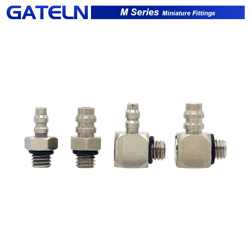 M Series Miniature Fittings M-5AU-4 M-5ALU-4 Male Barb Pneumatic Pipe Air Hose Quick Fitting Mini Connector M3 M4 M5 M6