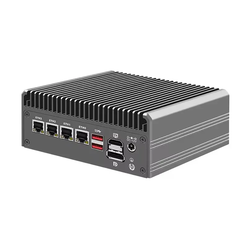 Il più recente router firewall solido 4 * i226-V 2.5G Intel i3 N305 N100 Mini PC senza ventola DDR4 PCIe3.0x4 MSATA 2 * HD + DP NAS pfSense Proxmox