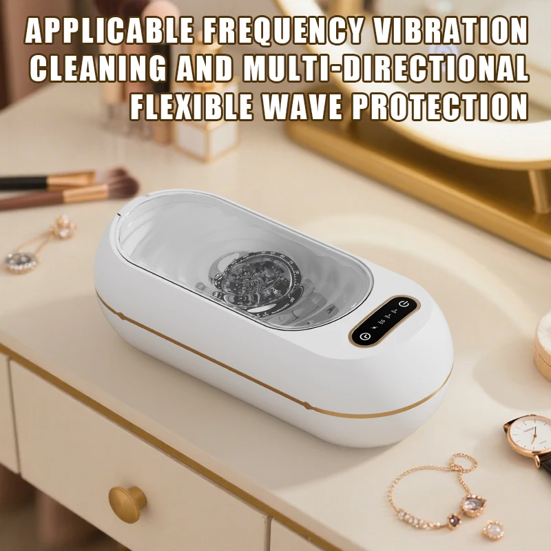 Mini Ultrasonic Eyewear Cleaner Jewelry Watch Strap High-Frequency Vibration Charger Home Accessory Cleaner