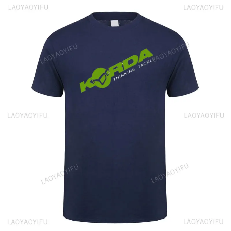 Korda Inspired Tribute Cotton T Shirts Men Casual All-Match Short Sleeve Angling Fishing Fish Carp Leisure Camping Summer Tshirt