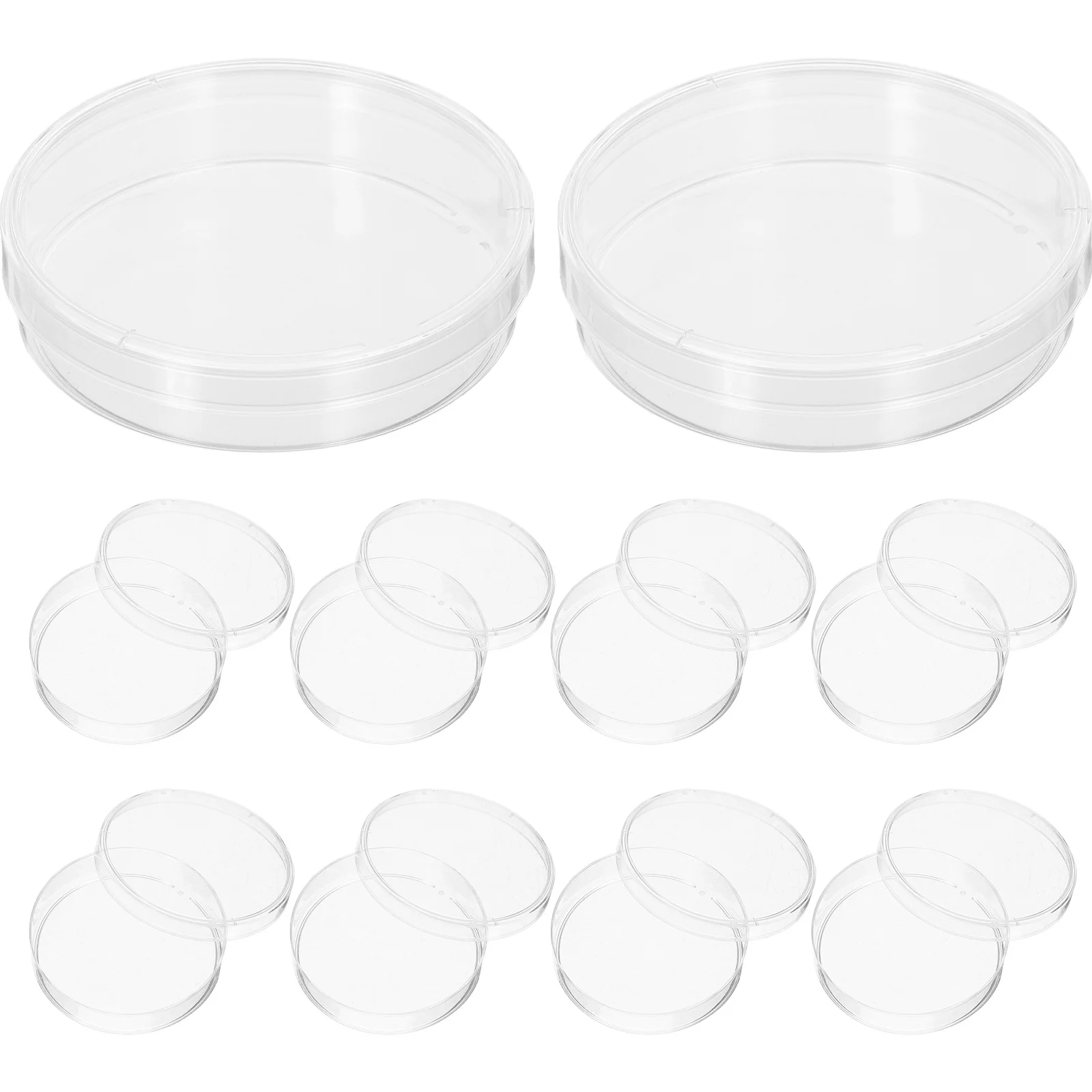 10 قطعة لوحات بتري غطاء شفاف لوحات ثقافة المختبرات أطباق أجار الفطر أجار طبق بيتري طبق الثقافة