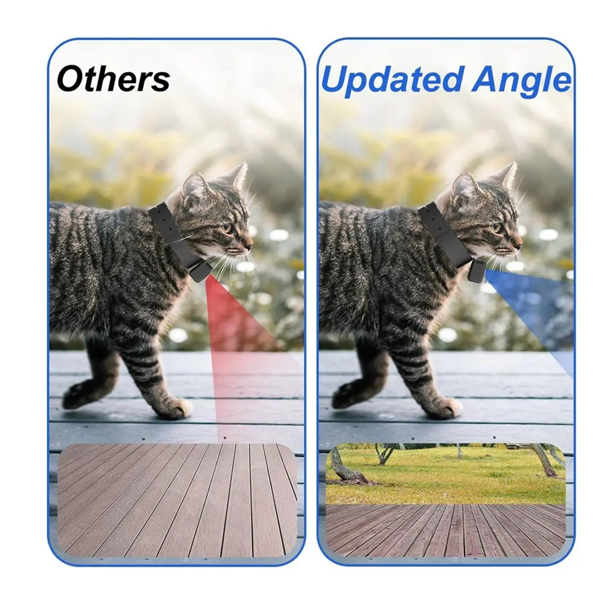 (CNIM) 1080P Pet Camera Dog Cat Pet Collar Camera No WiFi Video Record Carmera for Cats Dogs Birthday Gift