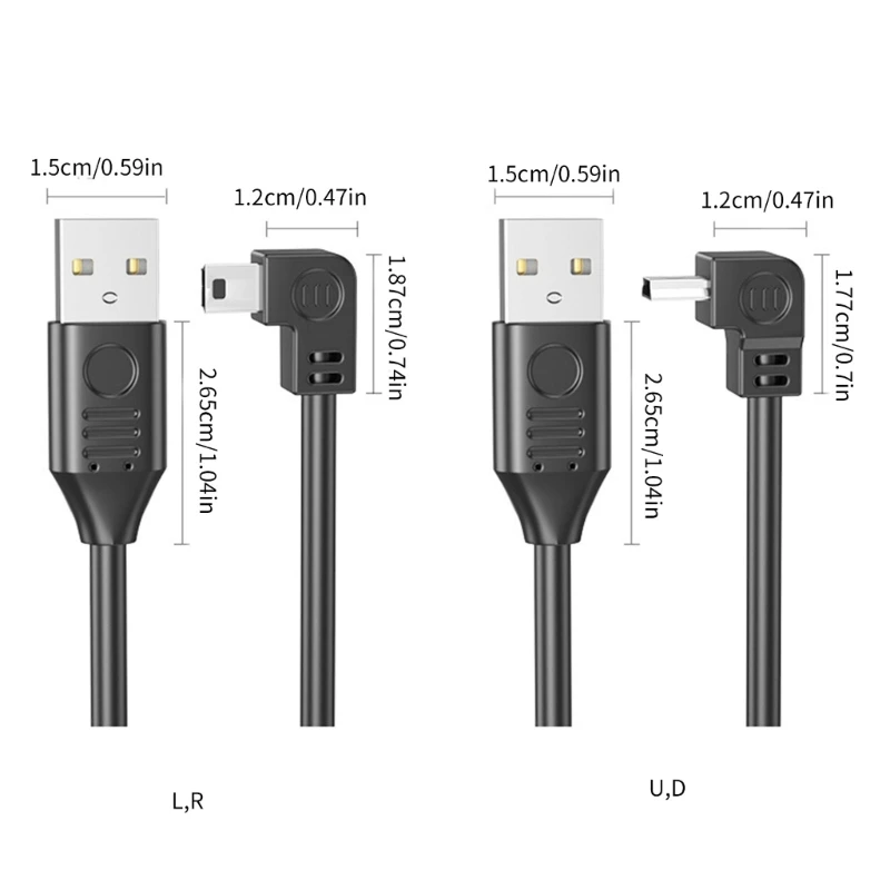R91A USB2.0 إلى سلك بيانات USB صغير لمشغل MP3 MP4 لوحدات التحكم في تسجيل قيادة السيارة
