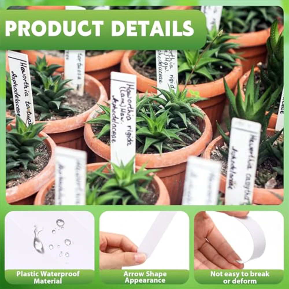 نبات الحديقة البلاستيكي ل ابل ، ملحقات نباتية ، أواني زهور ، علامات الحضانة ، صينية ل ابيل ، أداة تصنعها بنفسك ، من من من من من البلاستيك #3