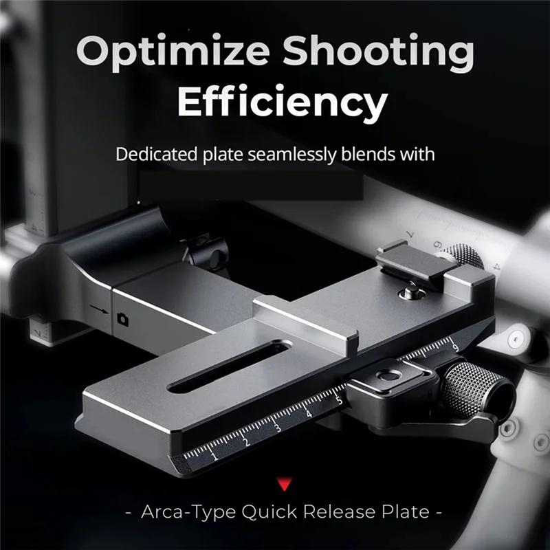 

AAAEL-Quick Release Plate Fordji RS 4 Mini Arca-Swiss Compatible Baseplate Seamless Tripod Tostabilizer Switch