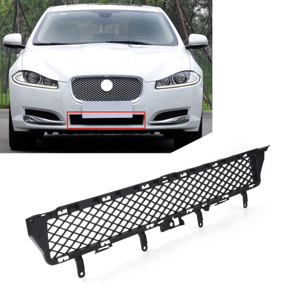 Car Front Center Bumper Lower Grill Grille Replacement Accessories For 2012-2015 Jaguar XF W/o Supercharger C2Z13213