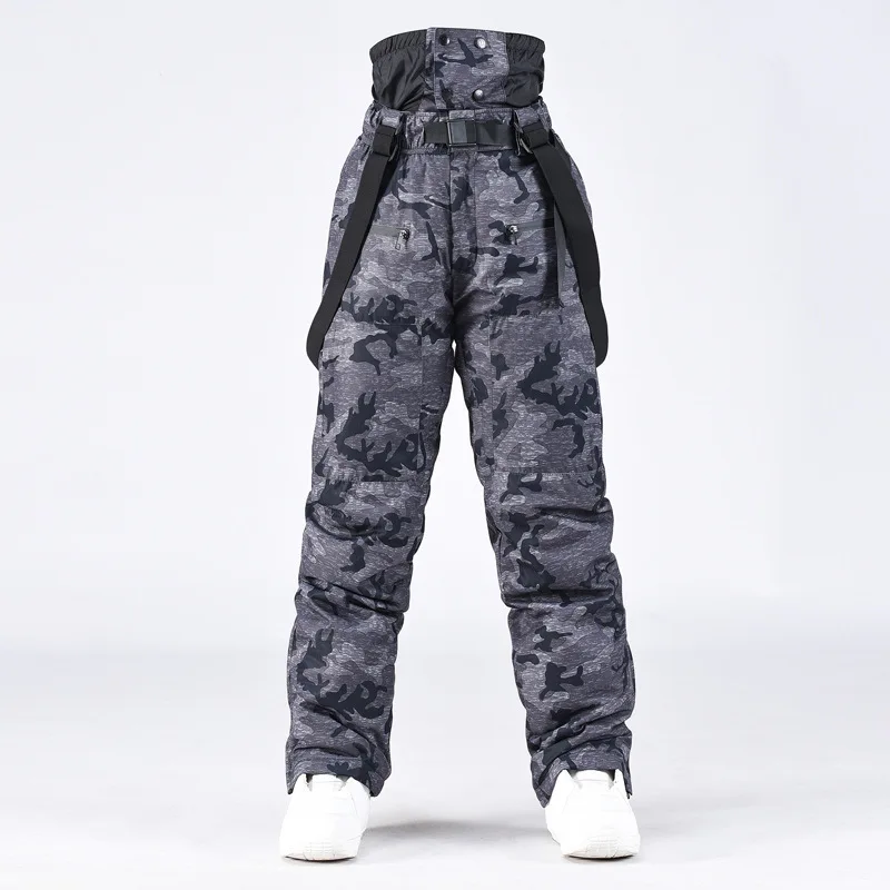 New Ski Strap Pants Men Women Style Winter Thermal Snowboarding Skiing Pnats Waterproof Windproof Outdoor Sports Snow Trousers