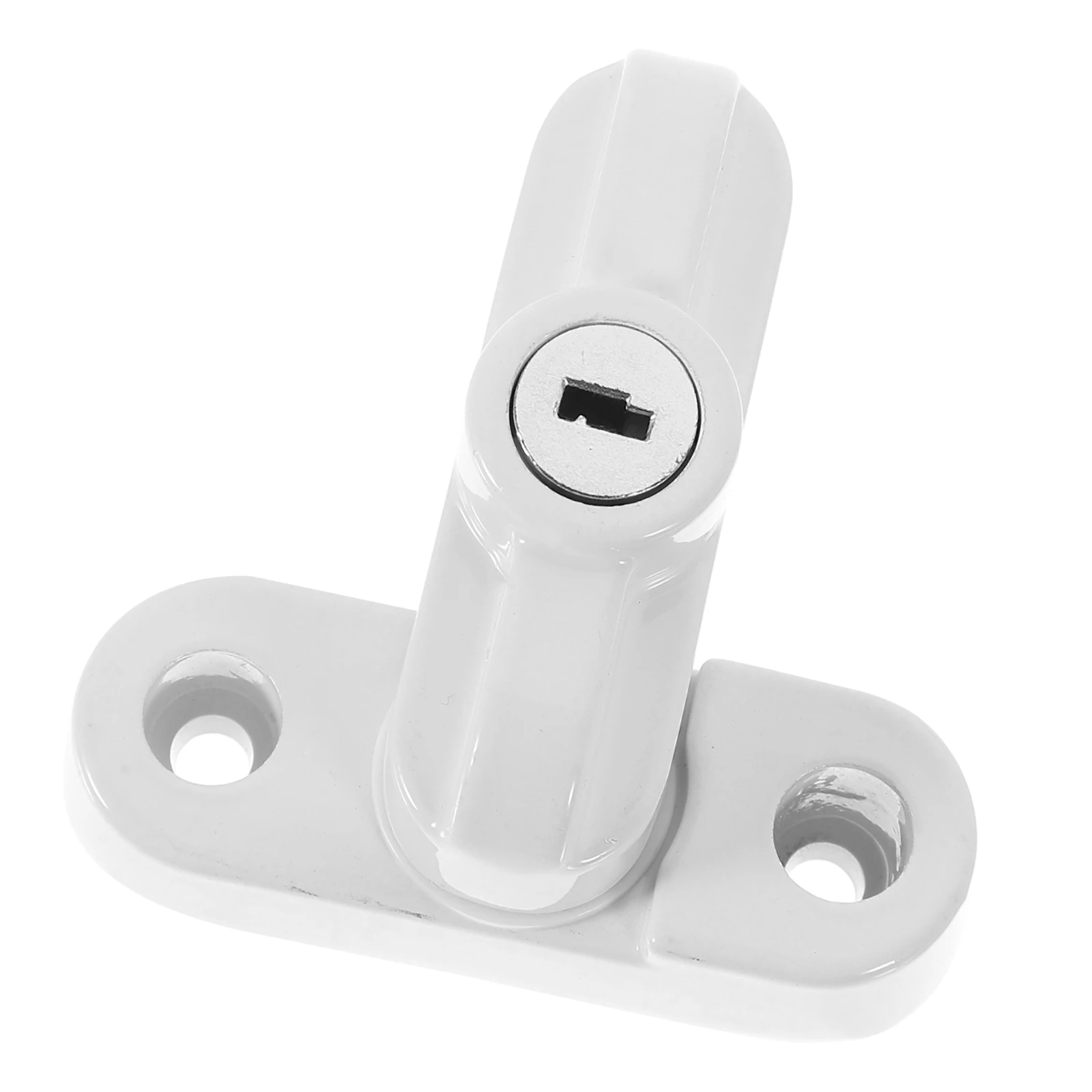 

Aluminum Alloy T Shaped Window Security Door Buckle Glass Clamp Sash Blocker Safe Fixing Screws Security Lock