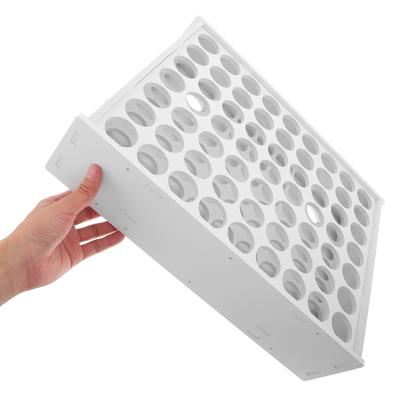 

Craft Paint Storage Rack Wall Mount Organizer for Painting Tools Oil Model Supplies Vertical Durable Plastic Easy Installation