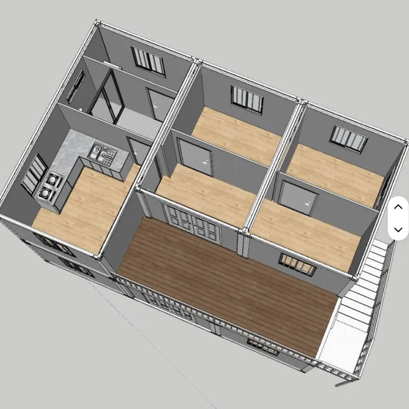2026 OEM المعيشة المحمول المحمولة الجاهزة منزل صغير وحدات توسيع للطي فيلا المقصورة الجاهزة الحاويات ساندويتش لوحة #2