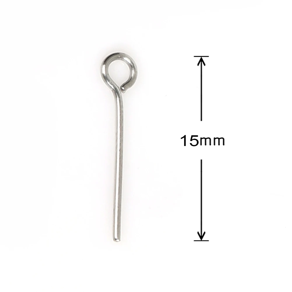 

1200 Pcs Stainless Steel Jewelry Needle Finding Making Accessories Open Eye Findings Pins