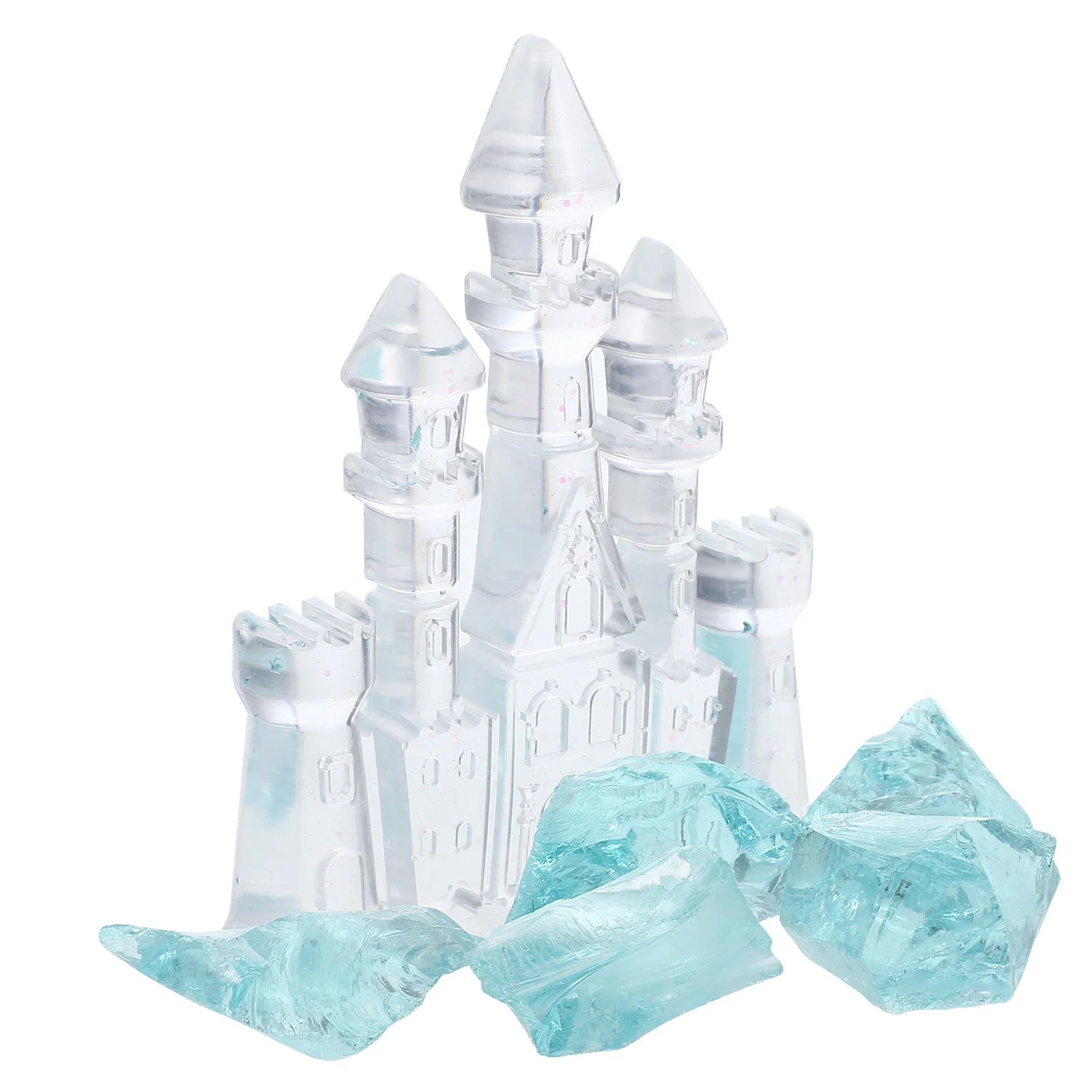 

1Set Stunning Glass Fish Tank Castle Decor Icy Fortress Enhances Aesthetic Aquarium Setup Safe Easy Installation