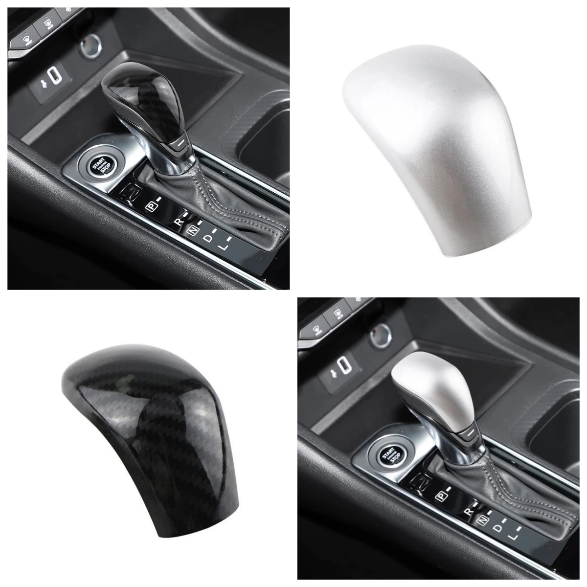 ABS ألياف الكربون مقبض ناقل حركة السيارة غطاء رأس الكسوة لنيسان سيلفي سنترا 2020 اكسسوارات السيارات الداخلية