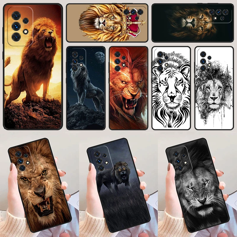 Ferocious Lion For Samsung Galaxy A52 A72 A73 A20e A21S A50 A70 A11 A12 A42 A31 A40 A51 A71 A32 A80 A91 Phone Case