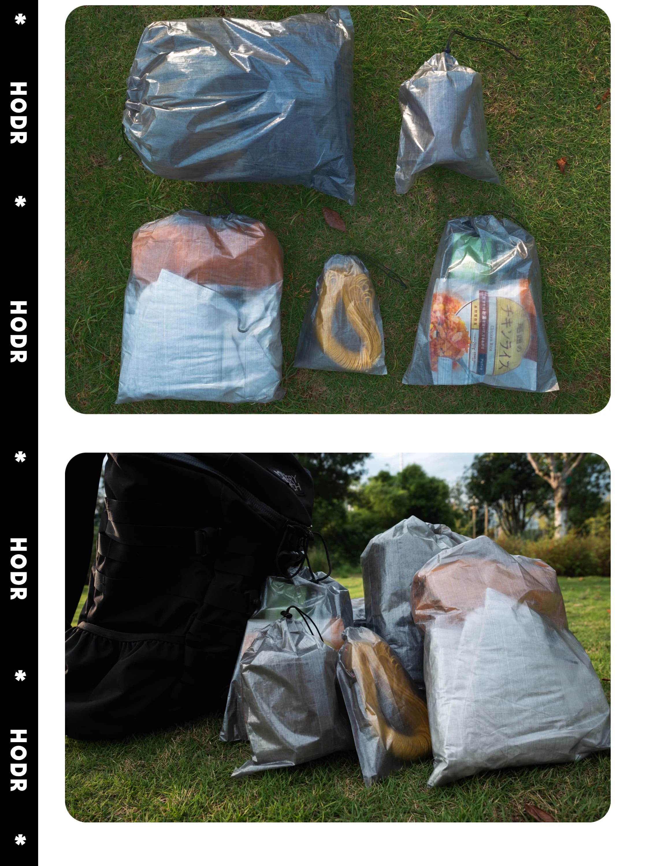 [HODRGEAR] STASHLITE Dyneema Flache Tasche Ultraleichte Wasserdichte Organizer-Tasche DCF Aufbewahrungssack für Camping-, Wander- und Rucksackausrüstung – Detail 10