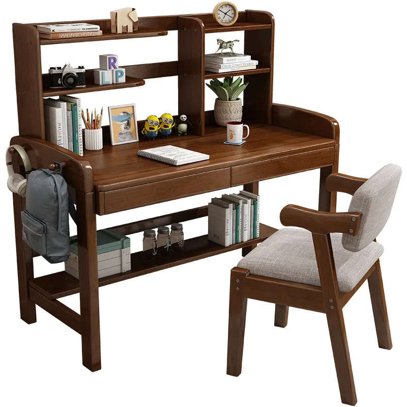 

Solid wood desk, simple home, children's modern, simple Nordic, tables and chairs, office, lift