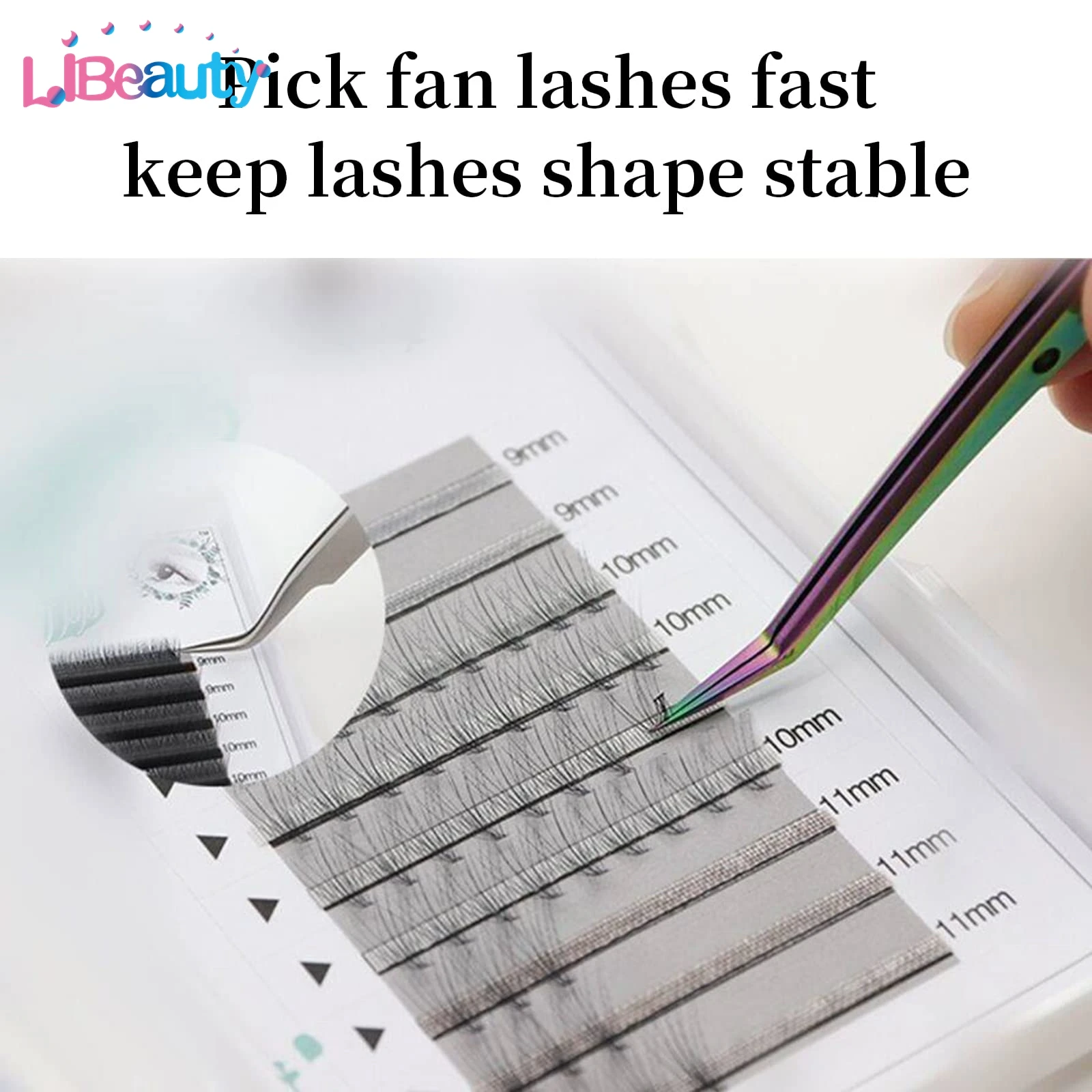 Libeauty 1 ペア眉毛ピンセットカラフルなヘアビューティー細い毛プラー ステンレス鋼斜め眉毛クリップ除去メイクアップツール