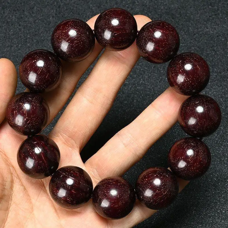 Defective Beads Processing Sale Blackwood Rosewood Sandalwood Bracelet Golden Sandalwood Nanmu Buddha Beads Bracelet Accessories