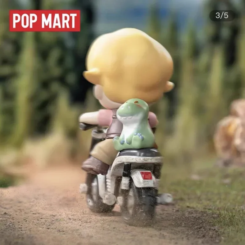 

POPMART DIMOO Jurassic World Run Фигурка Подлинная глухая коробка Mystery Box Kawaii Украшения Статуэтки Домашний декор Настольная модель куклы