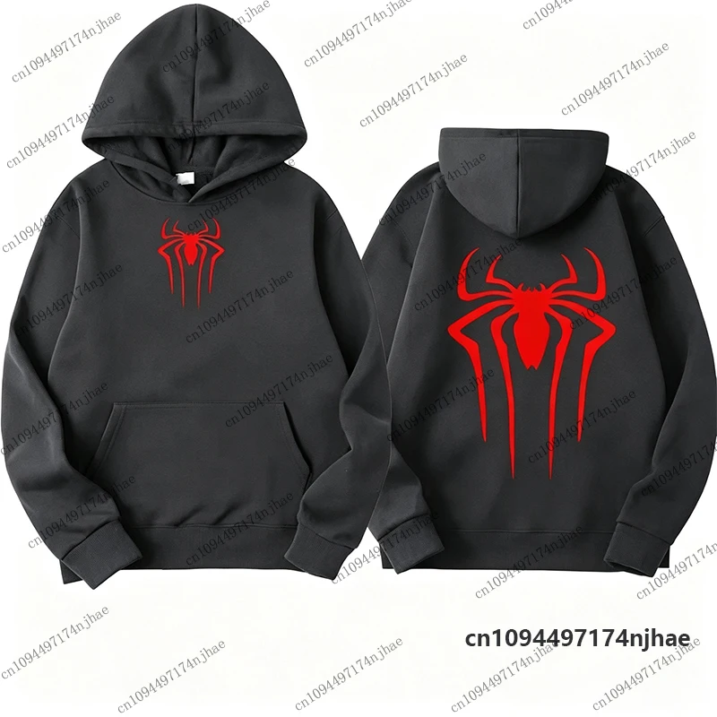 2026 Modische Baumwoll-Hoodies mit Spinnenmuster für Männer und Frauen, Herbst-Winter Langarm-Sweatshirt, Lässiger Pullover, Sportliche Kinder-Oberteile – Detail 7