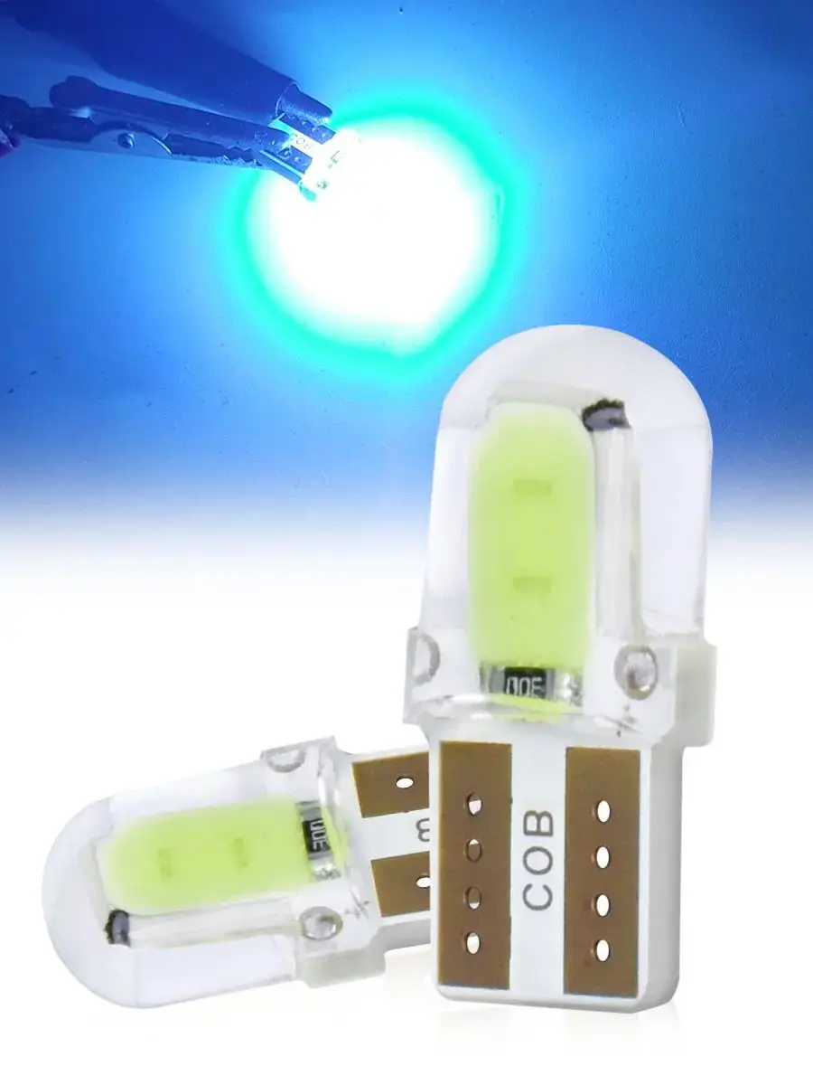 2/10/20 szt. Ultra Jasne Światła LED COB T10 W5W 168 z Oświetleniem 360 Stopni do Samochodu, Światła Kierunkowskazów Bocznych, Światła Stopu, Lampki do Czytania — 2