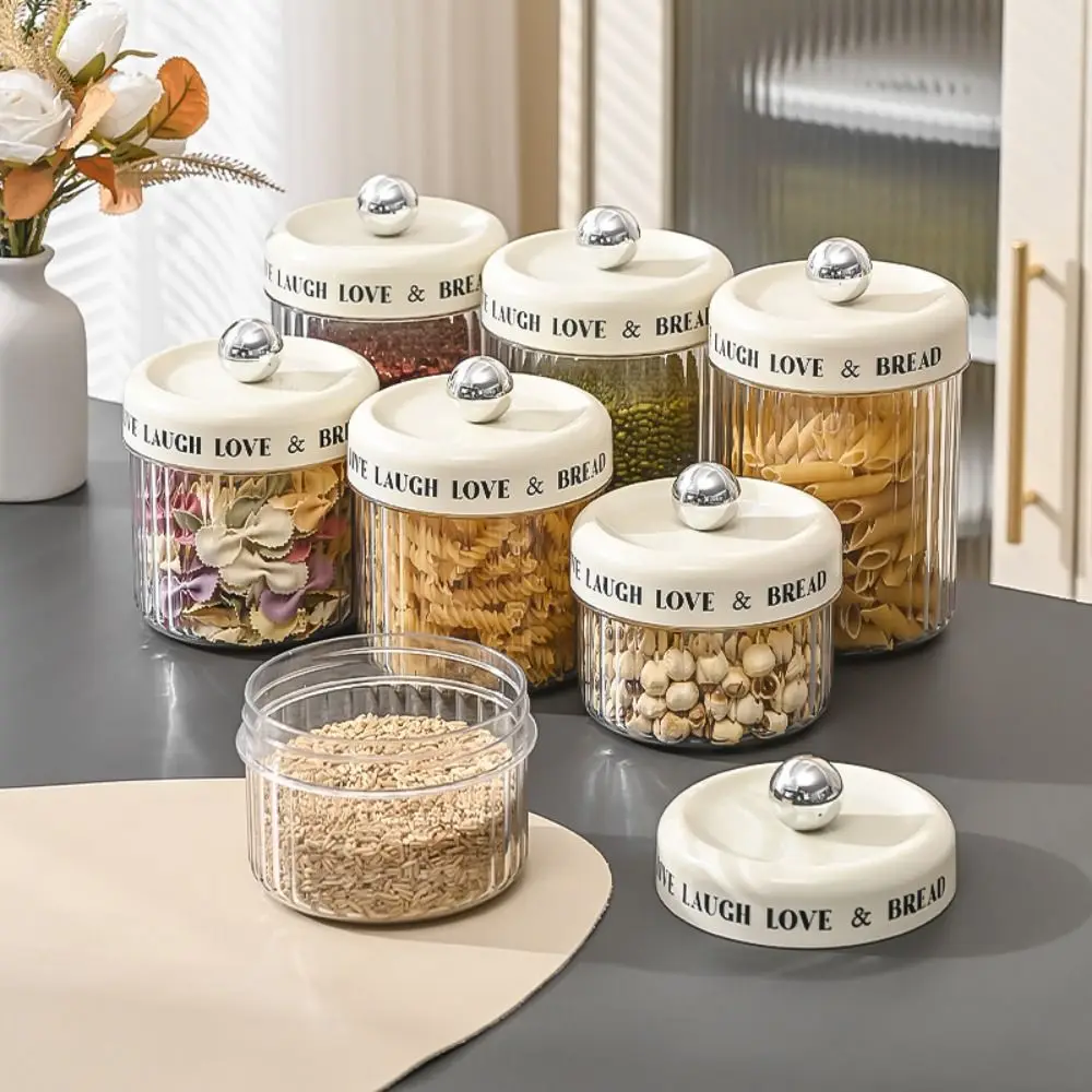 Plastic Sealed Jars Practical Large Capacity Moisture-proof Storage Box Household Portable Grain Storage Organizer