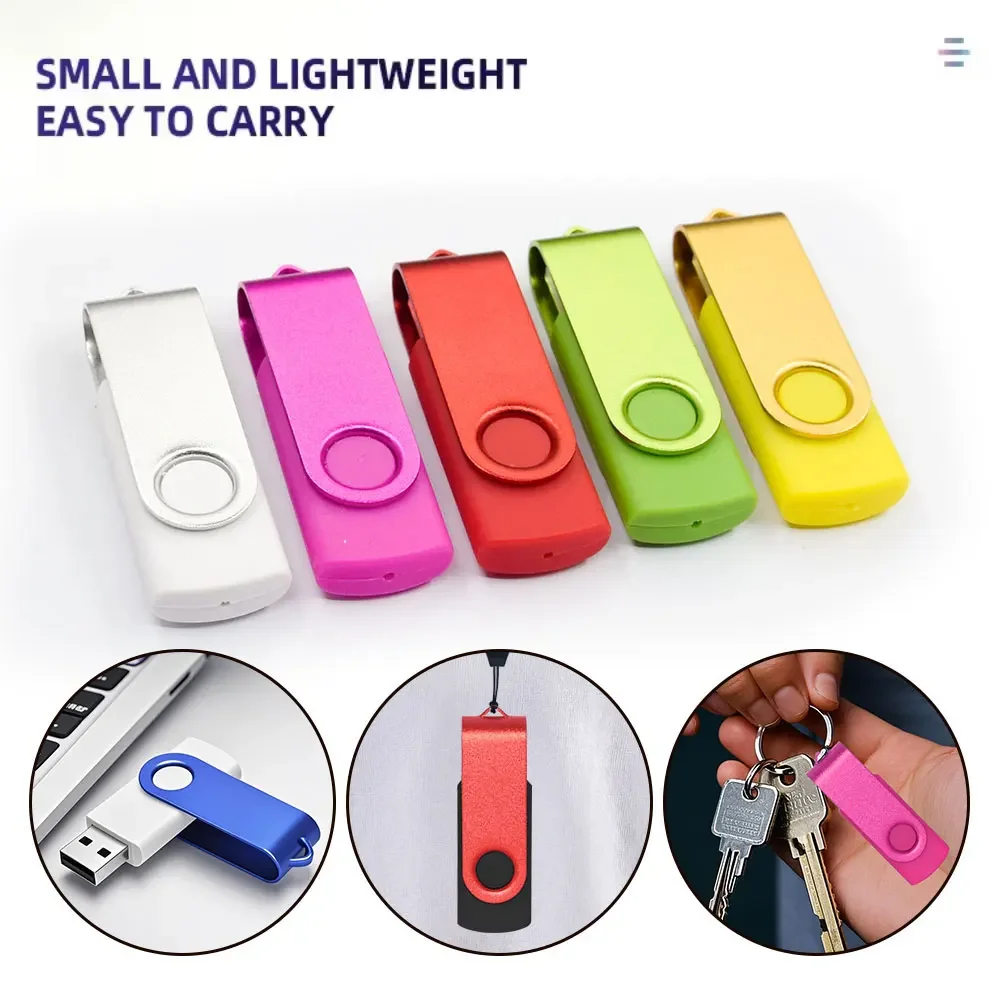 10pcs/lot Flash Drive USB 2.0 Custom Logo Pen Drive 4GB 8GB 16GB 32GB Pendrive 64GB Memory Stick Kapasitas Nyata U Disk Cle Usb GB