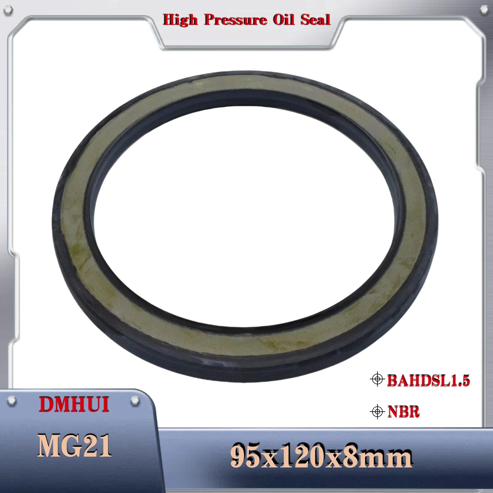Retentor de eixo da bomba hidráulica 95x120x8/BAHDSL1,5 para Poclain/MG21, retentor de óleo do eixo do motor, retentor de eixo rotativo 95X120X8
