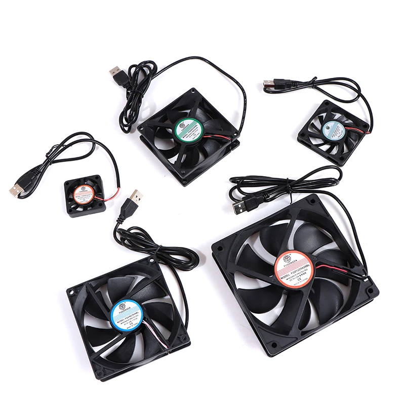 DC 5V USB Brushless Sleeve Bearing Fen Computer PC Silent Cooler Cooling Fan Lot