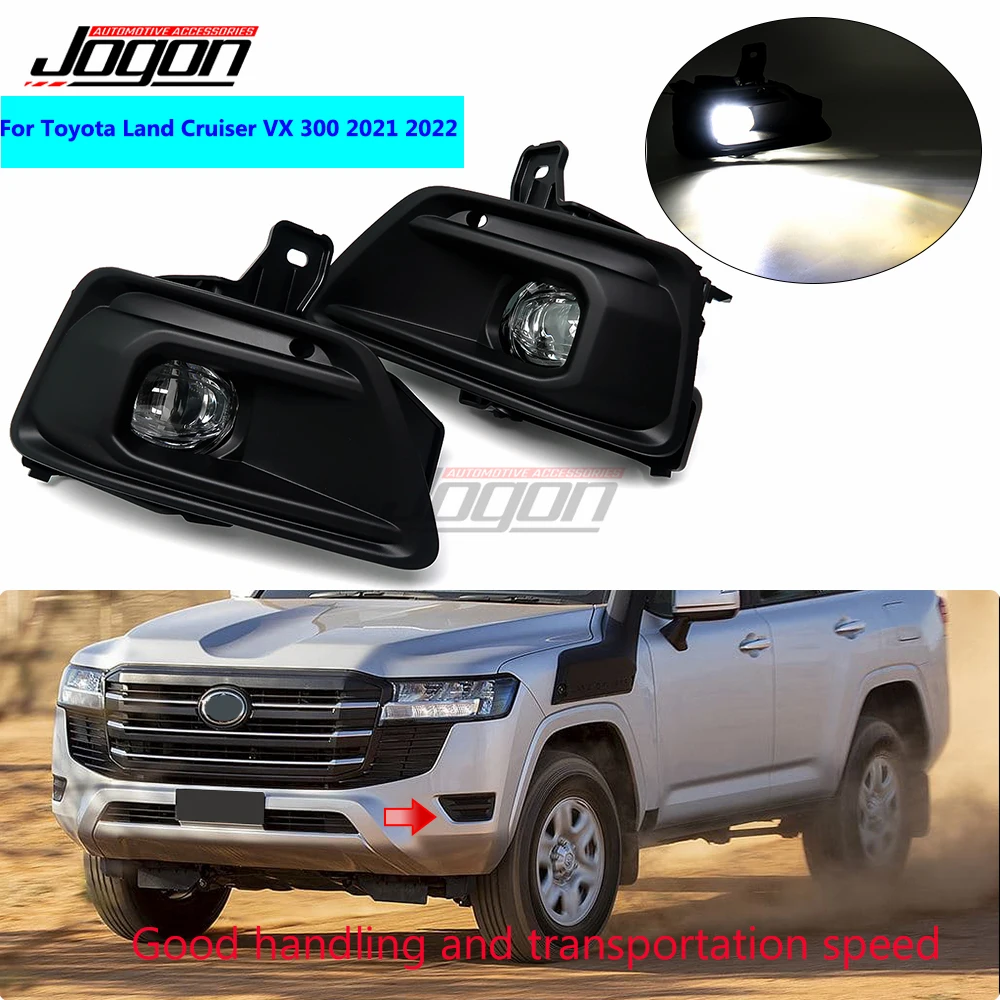 

LED Daytime Running Light DRL Car Front Bumper Headlight Fog Lamp For Toyota Land Cruiser VX 300 Series ZX 300 LC300 2021 2022