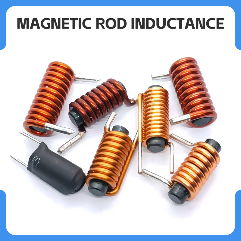5x20 5x25 5x30 1.8uH 2.2uH 6.7uH 4.2uH 3.3uH 15uH 7.3uH 7.7uH 3.2uH 1.8x8T Rod Inductor Core Coils Both Sides Out Legs