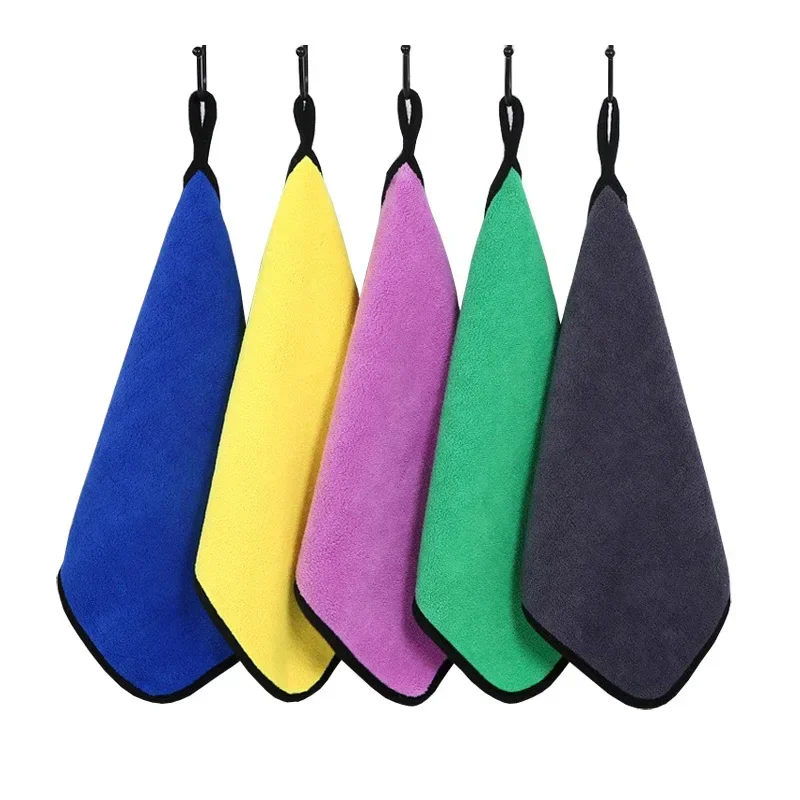 30*30/40/60cm Car Washing Cloth Glass Cleaning Microfiber Towel Red Yellow Blue Green Purple Car Detailing Wash Accessories