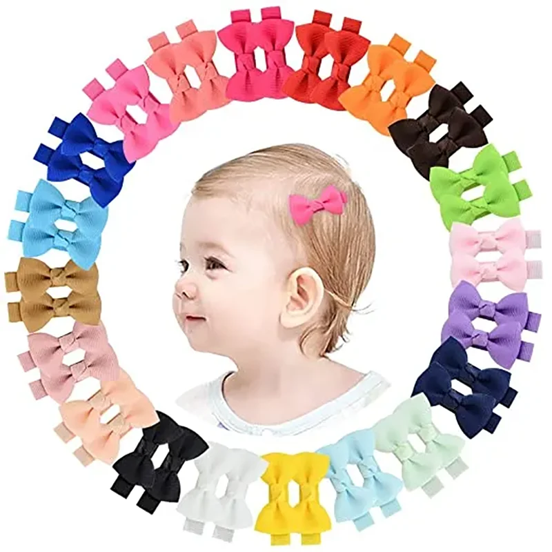 1piece 1.96'' Girls Small Hair Clip ribbon Covered clip With Colorful kids Hair pin Hairgrip headwear Hair Accessories Wholesale