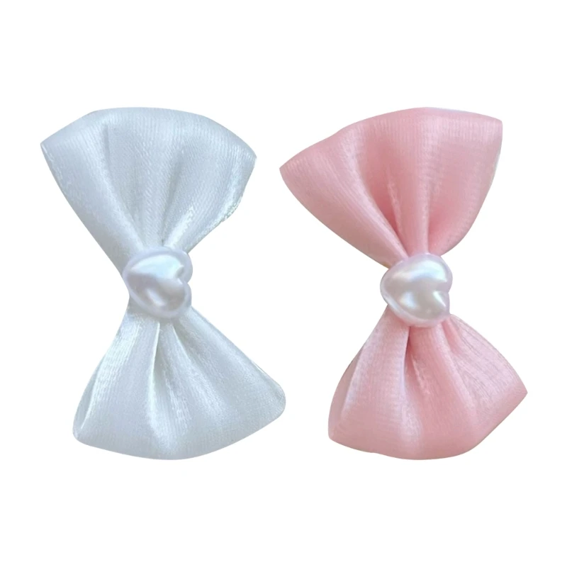 1 Pair Bowtie Hairpin Duckbills Hair Clip Girl Barrettes Braids Clip Hair Decors Drop Shipping