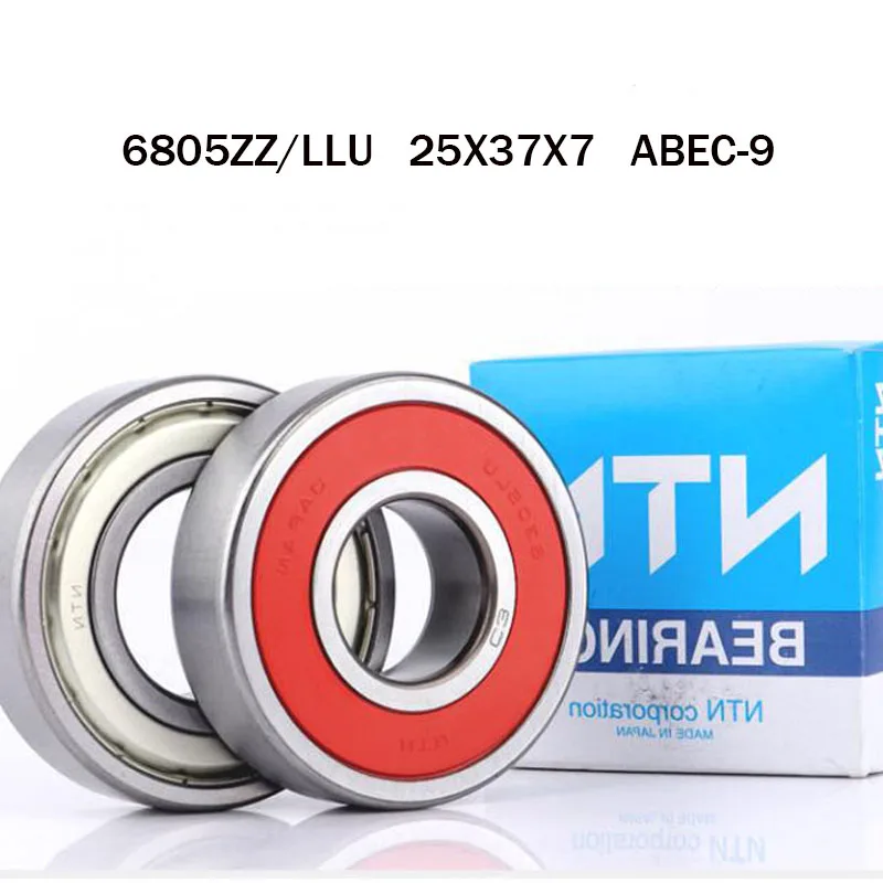 

5Pcs Japan 100% Original ntn Bearing 6805ZZ 680-LLU ABEC-9 Ball Bearing 25x37x7 High Speed Deep Groove 6805 bearings rodamientos