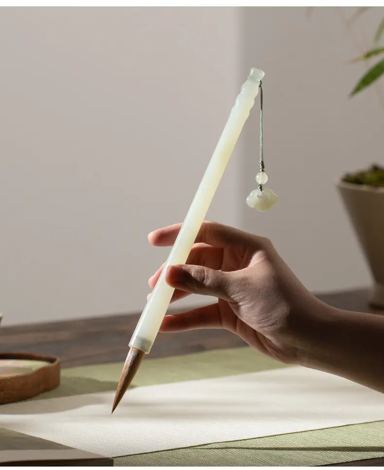 Shanlian Lake Pen, Ruyi, Xiuyu Brush Gift Box Set, Special for Calligraphy Supplies, Wolf Hao and Hao, Four Treasures