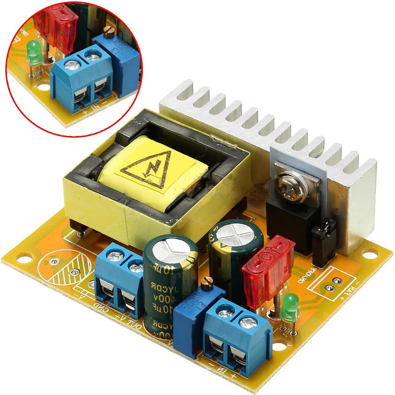 Adjustable ZVS Capacitor High Voltage Boost Converter Board DC-DC DC 8-32V to 45~390V/DC 8-32V to ±45V-390V Step Up Boost Module