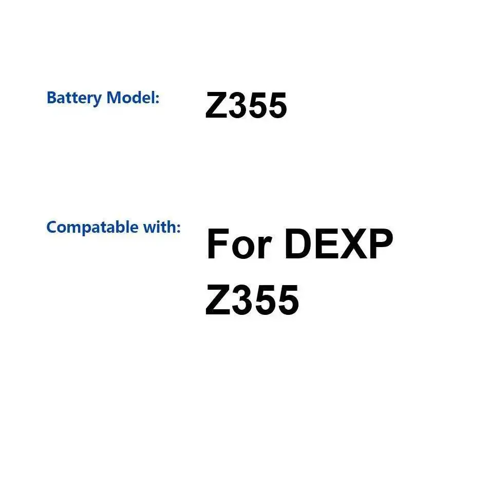 

2600Mah For Dexp Z355 Mobile Phone Battery High-Capacity