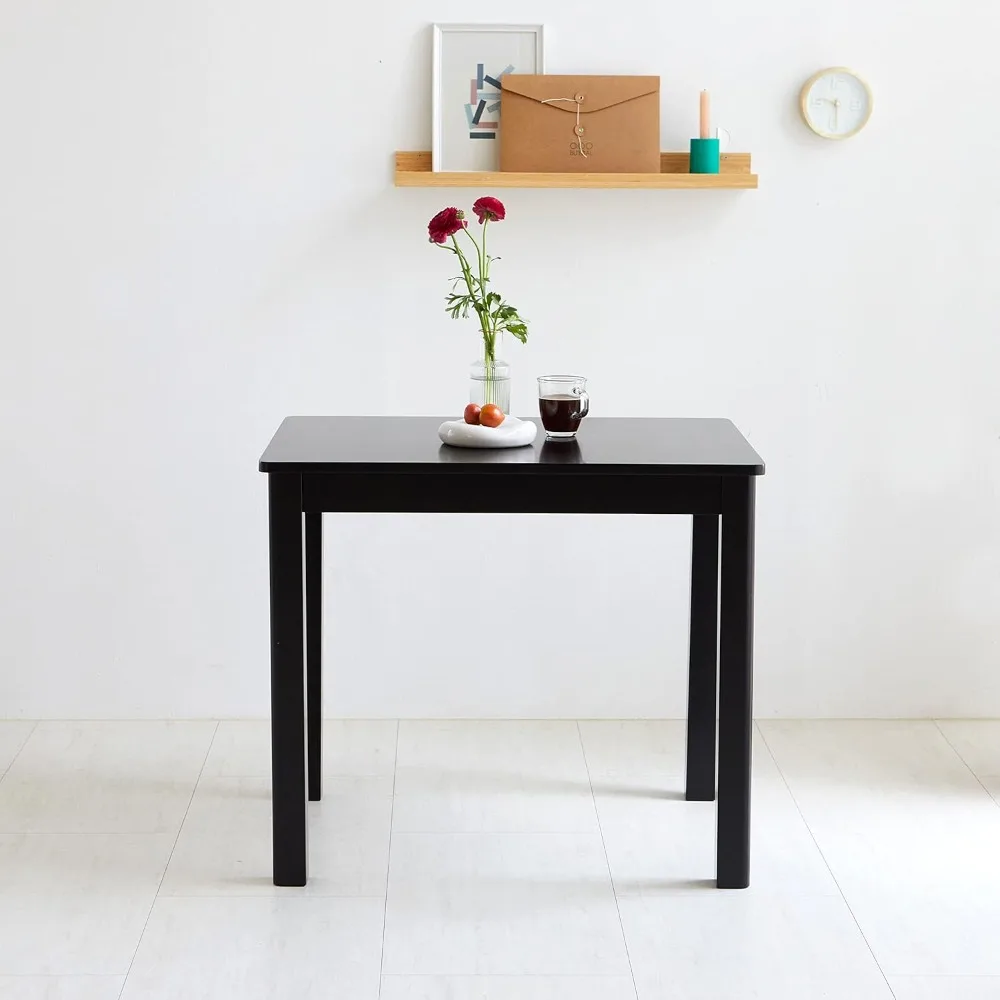 

Деревянный обеденный стол, прямоугольный современный фермерский кухонный стол, стол из массива дерева, черный