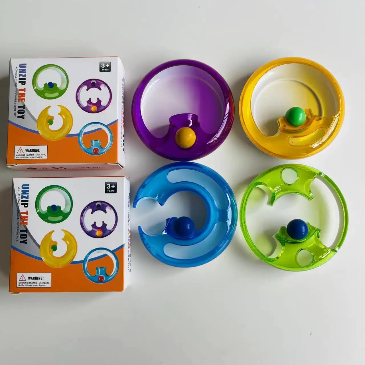 

New Creative High Speed Ring Magic Ball Ring Puzzle Fingertip Decompression Gyroscope Children's Decompression Toys