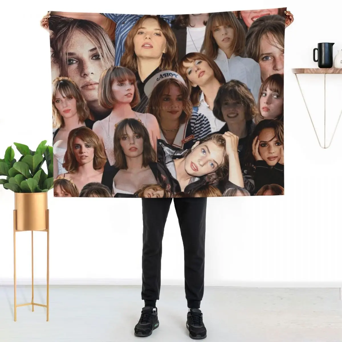 

maya hawke photo collage Throw Blanket Cozy Throw Blanket for Bed Sofa Chair